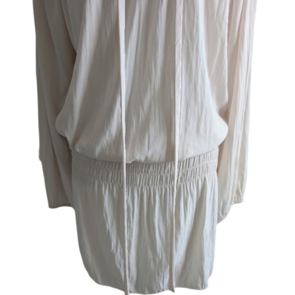 Ramy Brook Paris Dress Champagne Cream Boho Silk Size M - Picture 3 of 13